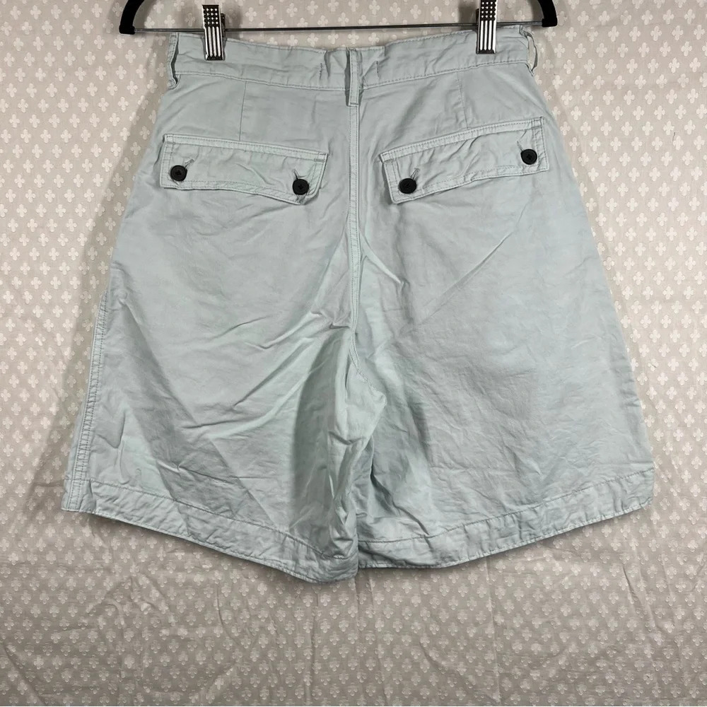 Everlane Light Blue The Tourist Organic Cotton High Rise Shorts - Picture 5 of 5
